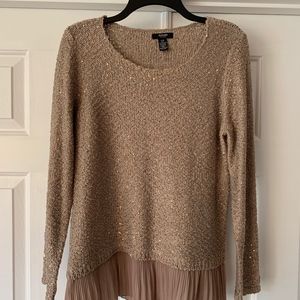 Alfani tan/gold sweater